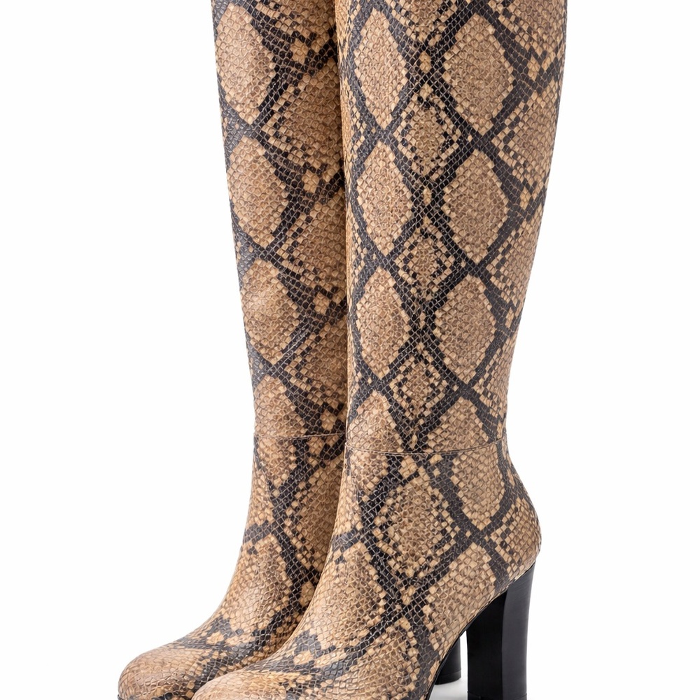 Sam Eldeman (Rylan) snakeskin Knee boot - Picture 2 of 4